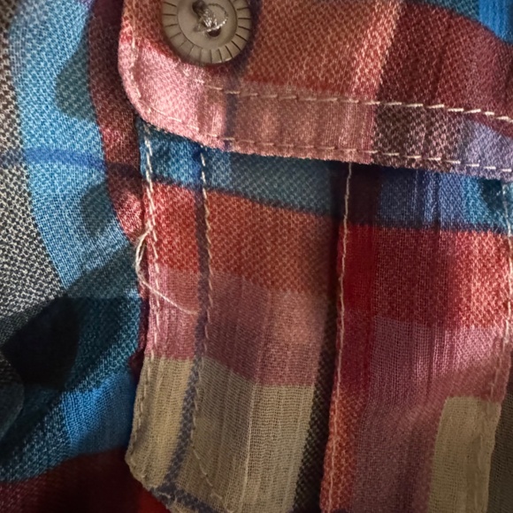 American Rag Cie (Size XL, Good Used Condition, Pink/Blue/White/Black Plaid) - Picture 9 of 9